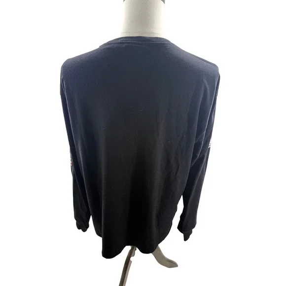 Mitchell & Ness New England Patriots Long Sleeve Shirt Throwback Mens Large New - Picture 2 of 9